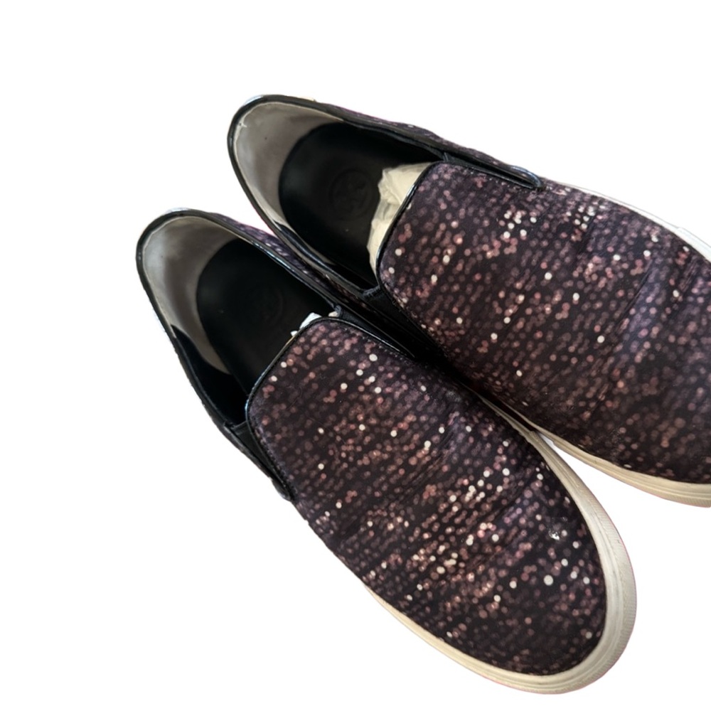 TORY BURCH Designer Multi-color Casual Slip-On Tennis Shoes/ Sneakers Size 8.5 - Picture 6 of 14